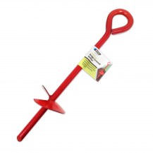 14218 - large red screw peg with label